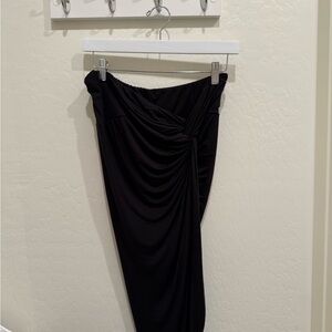 Black Asym Women's Skirt Coverup